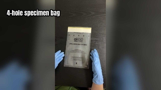 흡수 주머니가 없는 4구 표본 가방