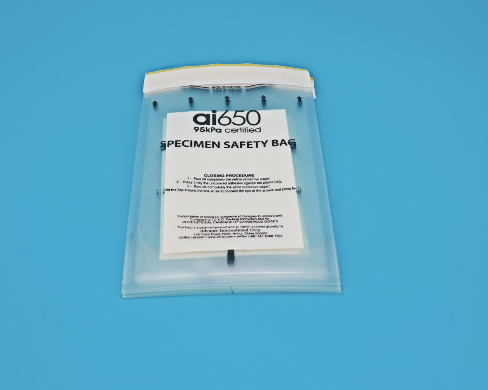 높은 흡수력 Zipper Top LDPE 95kPa 소변 표본 수집 키트를 위한 가방