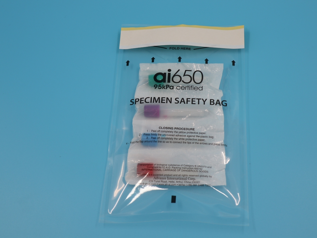 AI650 95Kpa 바이오 위험 운송 샘플 가방 캔거루 가방 UN3373