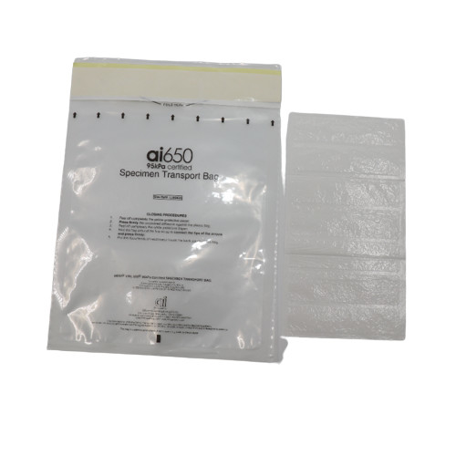 맞춤형 슬라이드 크기 고품질 의료용 일회용 빨간색 다시 닫을 수 있는 Ziplock 플라스틱 95Kpa 운송 생화학 샘플 가방