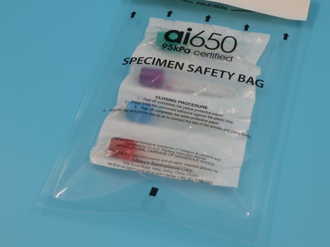 실험실 표본 운송을 위한 바이오 위험 샘플 가방 PP 및 PE 플라스틱