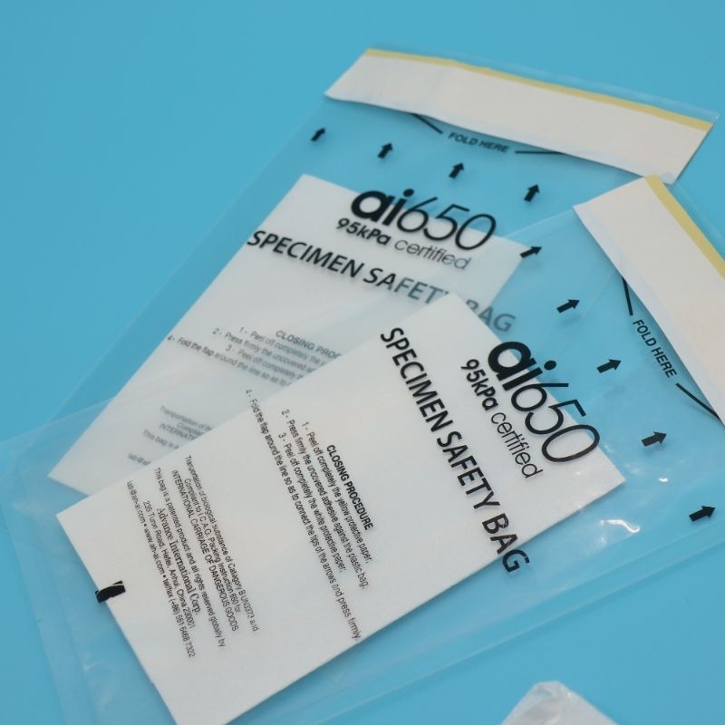 헤비 듀티 AI 650 누수 방지 실험 샘플 백