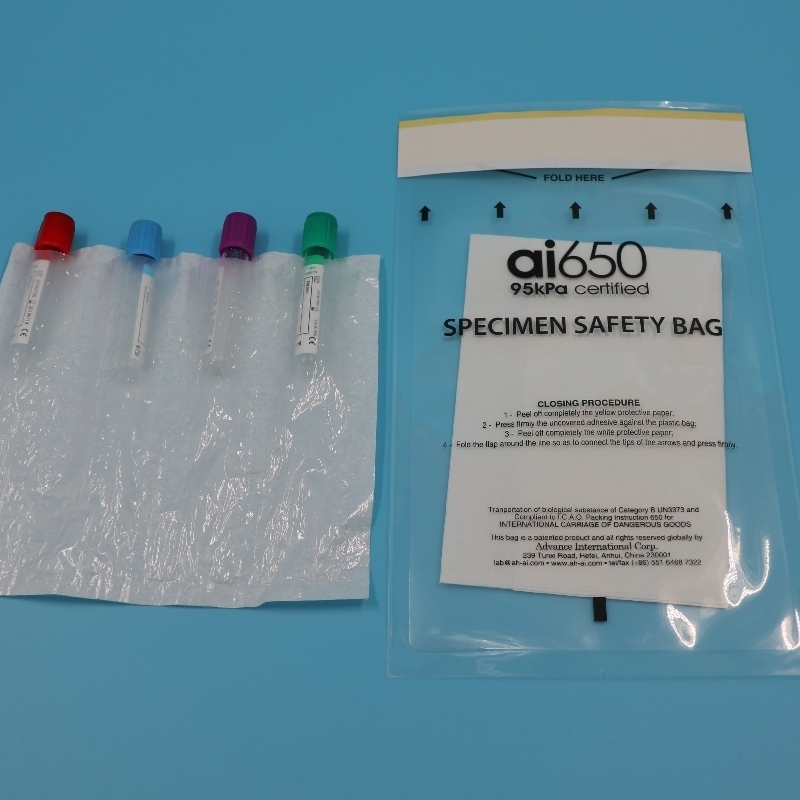 95kpa 표본 운송 백 보안 의료 생물학적 위험 샘플 컨테이너 (생물학적 샘플용)