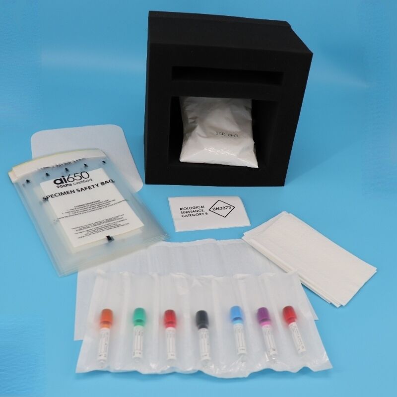 의료 표본 운송 가방 - 7 슬롯 흡수 주머니 디자인 안전 & 조직 샘플 취급