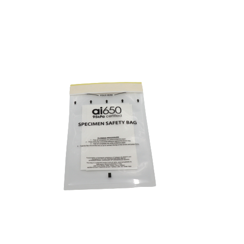 Absorbent Pocket Sleeve Disposal Bag UN3373 Biohazard Cat B Specimen Transport Bag For Medical Waste 95kPa Leak-Proof Clinical Packaging