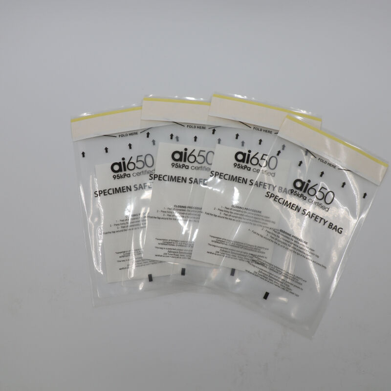 95kpa 바이오 위험 표본 운송 가방 누출 방지 지퍼 가방, 의료 표본 재출장용 가방 실험실 및 병원용