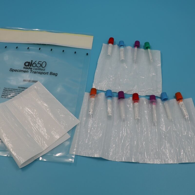 95kPa 규격 운송 봉투 7x12인치 혈액 샘플 및 실험실 검체 운송 봉투